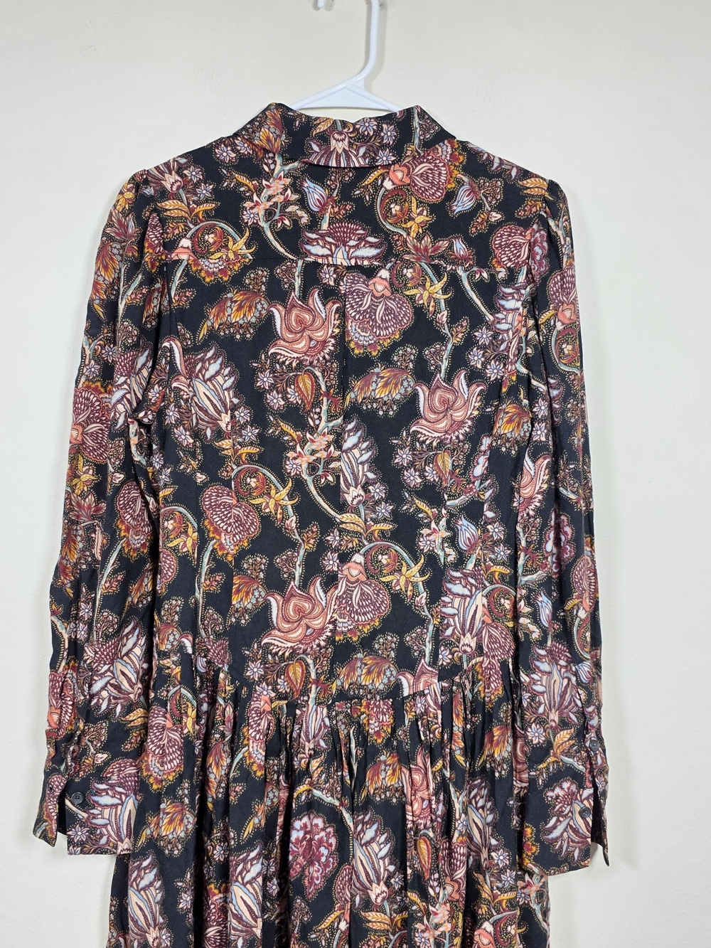 ULLA JOHNSON CELIA PAISLEY COLLARED DRESS SIZE 2 MSRP $750 - Picture 5 of 11